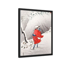 Snowy Evening on a Mountain Path print in high resolution by Hiroaki Takahashi (1871–1945)