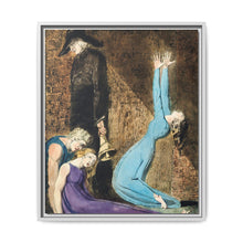 Man supporting a supine woman, an aged man with bell, and a woman in a blue dress raising arms illustration from Europe: a Prophecy by William Blake (1752-1827) - NOMADEN ART GALLERY