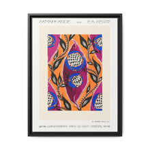 Flower pochoir pattern in Art Nouveau oriental style - NOMADEN ART GALLERY