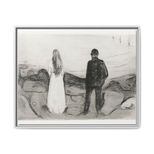 Two Human Beings. The Lonely Ones (1894) by Edvard Munch - NOMADEN ART GALLERY