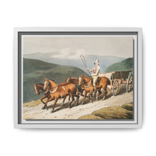 Illustration of the east riding or wolds waggon from The Costume of Yorkshire (1814) by George Walker - NOMADEN ART GALLERY