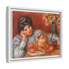 Lección de escritura (La Leçon d'écriture) (1905) de Pierre-Auguste Renoir. 