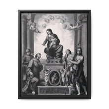 Saint Mary (the Blessed Virgin) with the Christ Child and Saint Antony of Padua, Saint Francis of Assisi, Saint Catherine of Alexandria, Saint John the Baptist and angels. - NOMADEN ART GALLERY