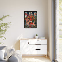 Tse Mara , a form of Dharmapala (protector of teachings), guardian of the Samye Monastery. Gouache painting by a Tibetan artist