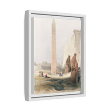 Luxor city on the east bank of the Nile River in southern Egypt illustration by David Roberts (1796–1864)
