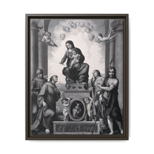 Saint Mary (the Blessed Virgin) with the Christ Child and Saint Antony of Padua, Saint Francis of Assisi, Saint Catherine of Alexandria, Saint John the Baptist and angels. - NOMADEN ART GALLERY