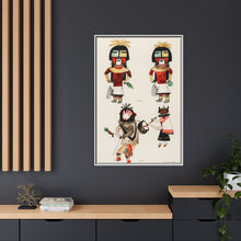 Hopi Katcinas - Piokot Turkwinu Turkwinu Mana (1895) drawn by the native people from the book of Jesse Walter Fewkes (1850–1930) - NOMADEN ART GALLERY