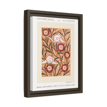 Impresión de plantilla con patrón floral Art Nouveau de estilo oriental
