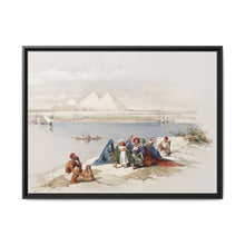 Pyramids of Gezeeh (Giza) from the Nile illustration by David Roberts (1796–1864) - NOMADEN ART GALLERY