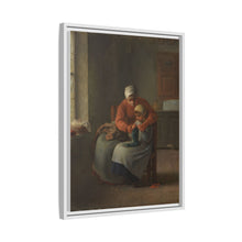 The Knitting Lesson (c. 1860) by Jean François Millet