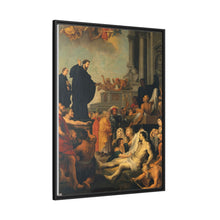 Saint Francis Xavier preaching and healing. Oil painting after Peter Paul Rubens.