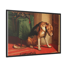 Suspense (1877) by sir Edwin Landseer, a Victorian bloodhound mastiff waiting. - NOMADEN ART GALLERY