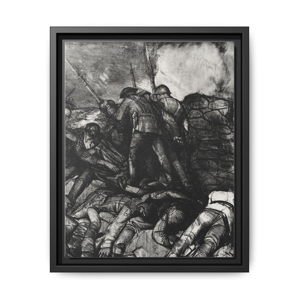 The charge, right detail, second state (1918) print in high resolution by George Wesley Bellows - NOMADEN ART GALLERY