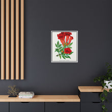Trumpet flower lithograph. Digitally enhanced from our own original 1900 edition plates of Botanical Specimen published by Rochester Lithographing