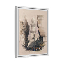 Cairo Street Scene: Vintage Egyptian Wall Art by David Roberts - Art Print Framed