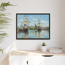 Ships Riding on the Seine at Rouen (1872–1873) by Claude Monet - NOMADEN ART GALLERY