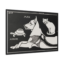 Akbar the tortoise, Max the dog and Puss the cat (1916 ) by Julie de Graag