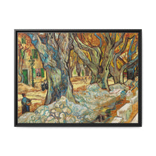 The Large Plane Trees (Road Menders at Saint-Rémy) (1889) by Vincent Van Gogh. Original from The Cleveland Museum of Art. - NOMADEN ART GALLERY