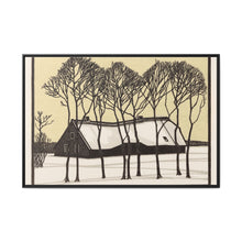 Farm in the snow (1918) by Julie de Graag - NOMADEN ART GALLERY