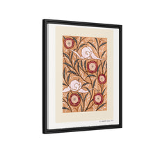 Impresión de plantilla con patrón floral Art Nouveau de estilo oriental