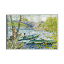 Fishing in Spring, the Pont de Clichy (Asnières) (1887) by Vincent Van Gogh - NOMADEN ART GALLERY