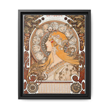 Alphonse Maria Mucha's Zodiaque or La Plume (ca. 1896–1897). Famous Art Nouveau artwork