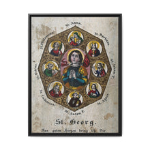 Saint George and Saint Antony of Padua, Saint Catherine of Alexandria, Saint Peter the Apostle, Saint Philomena, Saint Anne, Saint Barbara, Saint John the Baptist and Saint Agnes - NOMADEN ART GALLERY
