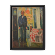 Self-Portrait Between the Clock and the Bed (1940-1943) by Edvard Munch - NOMADEN ART GALLERY