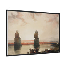Statues of Memnon at Thebes during the inundation illustration by David Roberts (1796–1864)