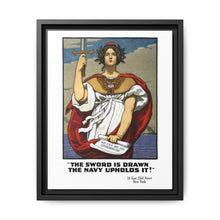 The sword is drawn, the Navy upholds it!