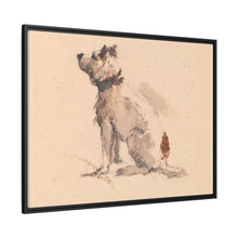 A Terrier, Sitting, Facing Left