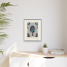 Estampado pochoir con estampado de pájaros Art Nouveau en estilo oriental
