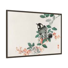 Black-capped chickadee by Kōno Bairei (1844-1895)