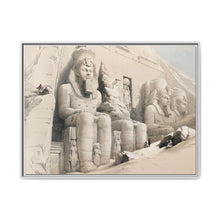 The Great Temple of Aboo Simble Nubia illustration by David Roberts (1796–1864) - NOMADEN ART GALLERY
