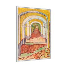 Corridor in the Asylum (1889) by Vincent Van Gogh - NOMADEN ART GALLERY