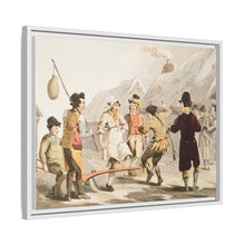 Illustration of the fool plough from The Costume of Yorkshire (1814) by George Walker