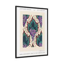 Estampado de pochoir Art Nouveau con estampado de uvas en estilo oriental. Original de nuestra propia edición de 1914 de Samarkande.