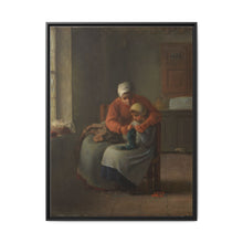 The Knitting Lesson (c. 1860) by Jean François Millet - NOMADEN ART GALLERY