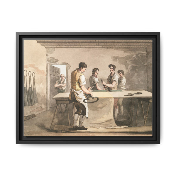 Illustration of the cloth dresser from The Costume of Yorkshire (1814) by George Walker