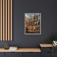 The Adoration of the Kings with Viceroy Pedro de Castro y Figueroa, Duke of La Conquista (La adoracion de los reyes con el virrey Pedro de Castro y Figueroa, duque de la Conquista) by Nicolas Enriquez.