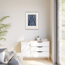 Flower pattern Art Deco stencil print in oriental style