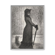 Georges Seurat's Woman Strolling (1884) - NOMADEN ART GALLERY