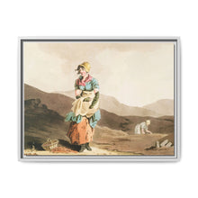 Illustration of the cranberry girl from The Costume of Yorkshire (1814) by George Walker - NOMADEN ART GALLERY