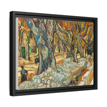 The Large Plane Trees (Road Menders at Saint-Rémy) (1889) by Vincent Van Gogh. Original from The Cleveland Museum of Art. - NOMADEN ART GALLERY