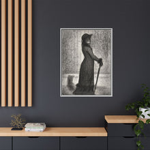 Georges Seurat's Woman Strolling (1884)