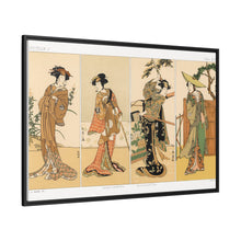 Kabuki actors, Japanese man painting by G.A. Audsley-Japanese illustration from our own original 1884 edition of The Ornamental Arts Of Japan. - NOMADEN ART GALLERY