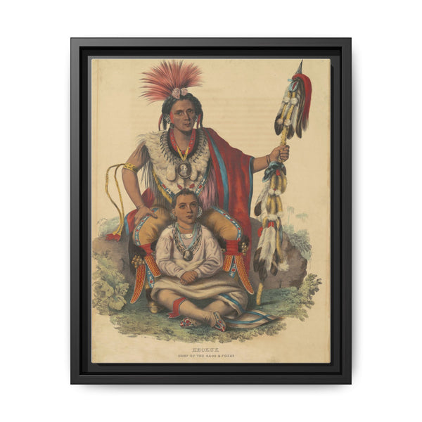 Keokuk, Chief of the Sacs and Foxes (1838) by Alfred Hoffy, Charles Bird King - NOMADEN ART GALLERY