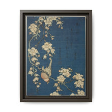 Hokusai's Bullfinch and weeping cherry blossoms. Original from The Art Institute of Chicago. - NOMADEN ART GALLERY