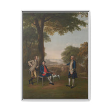 Arthur Holdsworth Conversing with Thomas Taylor and Captain Stancombe by the River Dart (1757) by Arthur Devis - NOMADEN ART GALLERY