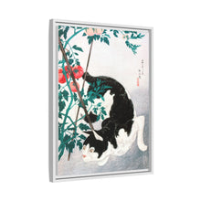 Cat with Tomato Plant (1931) print in high resolution by Hiroaki Takahashi
